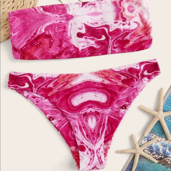 tie dye bikini shein